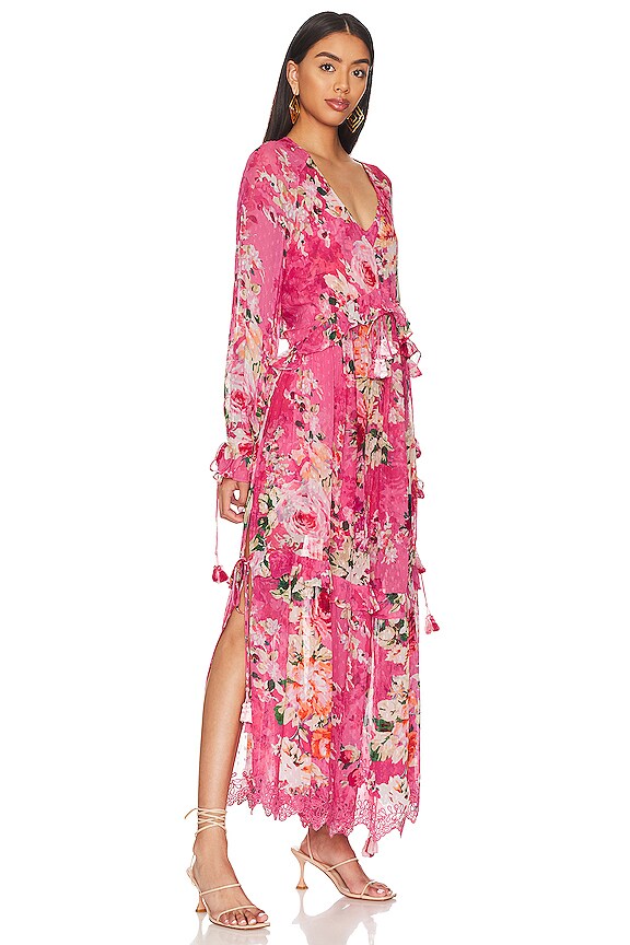 view 2 of 3 Tula Kaftan Dress in Carnation Pink