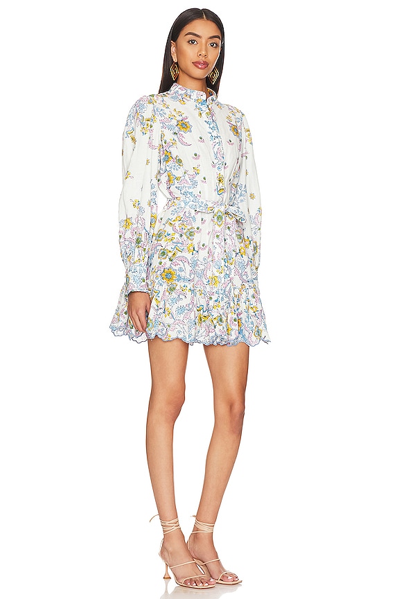 view 2 of 3 Shirt Dress with Tie Up Belt in White