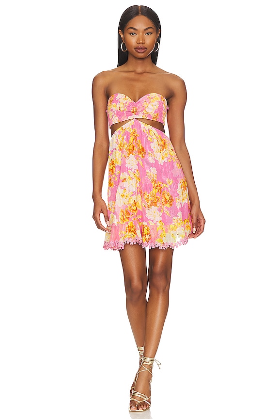 view 2 of 5 Auril Short Dress in Pink