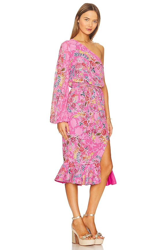 view 2 of 3 VESTIDO MIDI FIORA in Pink