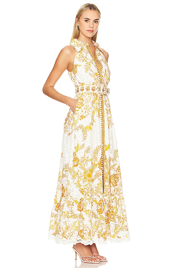 view 2 of 3 VESTIDO MAXI COM CINTO in Off White