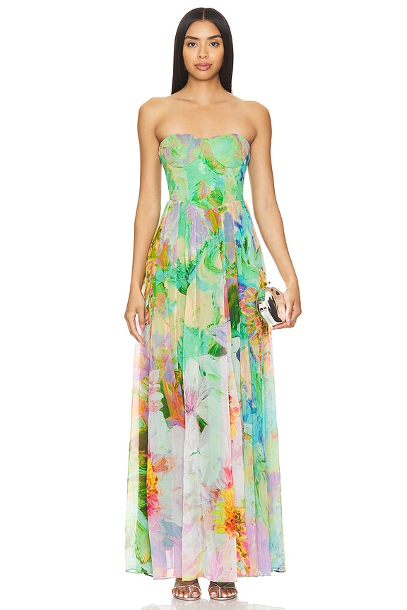 view 2 of 4 Corset Maxi Dress in Multicolor