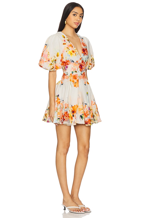 view 2 of 3 Short Dress in Ivory Floral