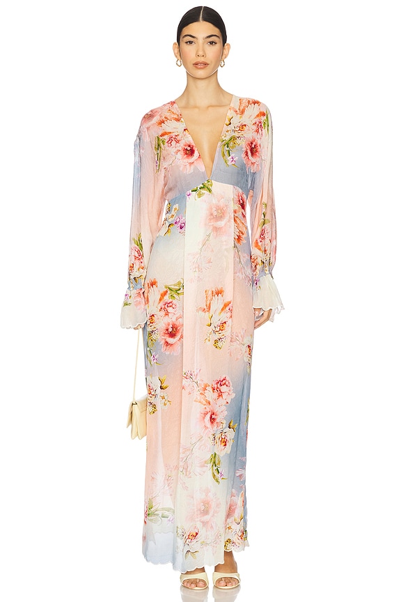 view 2 of 4 x REVOLVE Teien Caftan in Blue & Pink Floral