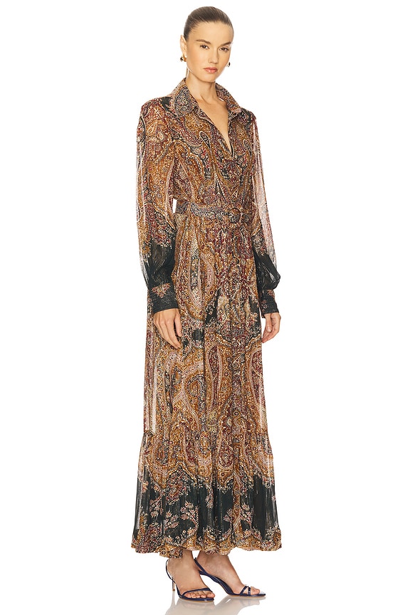 view 2 of 4 Long Dress in Green Multi