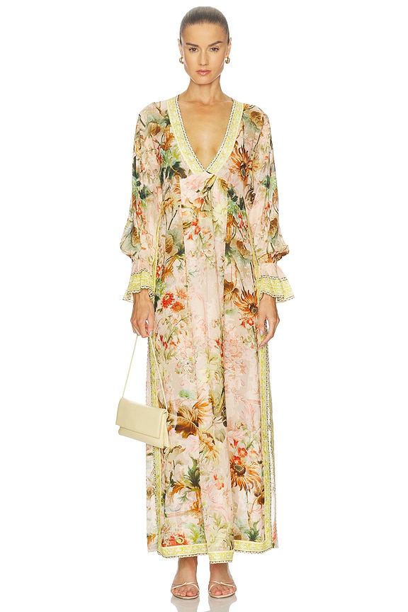 view 2 of 4 Kaftan Maxi Dress in Coral