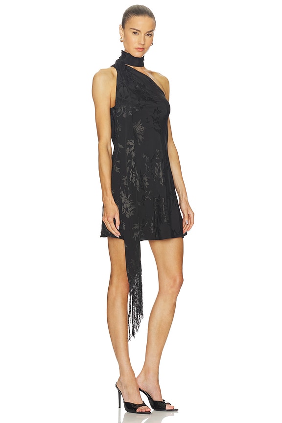 view 2 of 3 Tie Sash Mini Dress in Black