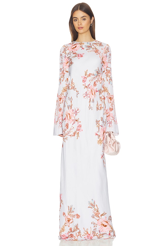 view 2 of 4 Back Ties Maxi Dress in Blue