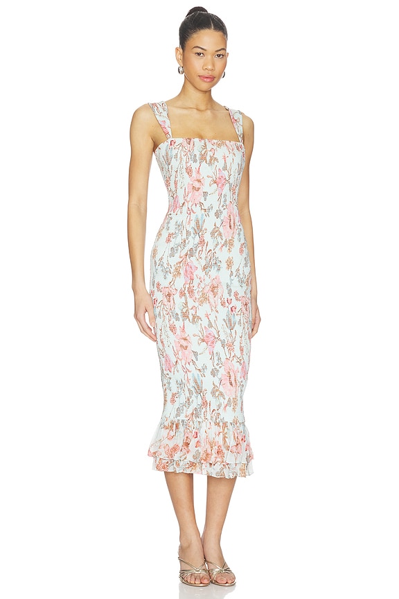 view 2 of 3 VESTIDO MIDI in Blue