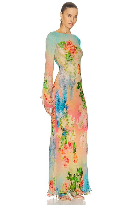 view 2 of 3 MAXIVESTIDO DOUBLE LAYER MAXI DRESS in Multi