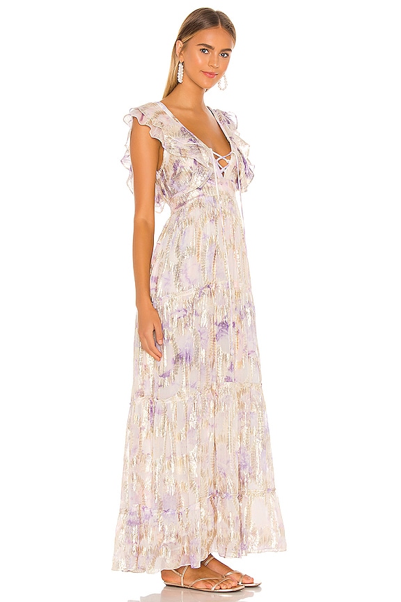 view 2 of 4 ROBE MAXI VIVIR in Peach Lilac