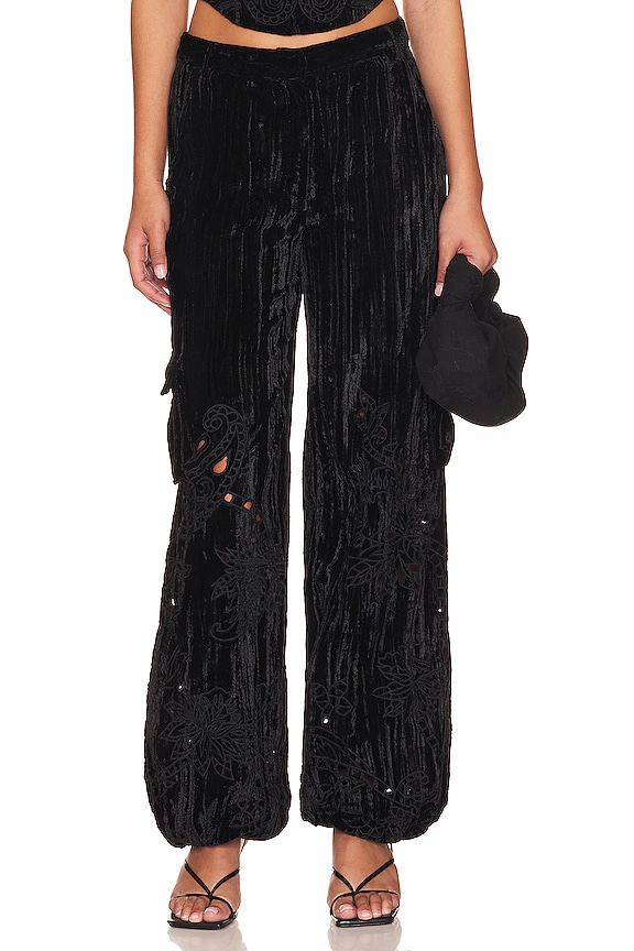 view 2 of 5 БРЮКИ КАРГО in Black