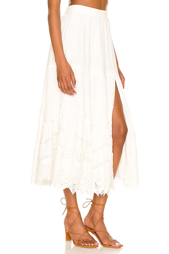 view 2 of 4 Ruby Midi Skirt in Off White