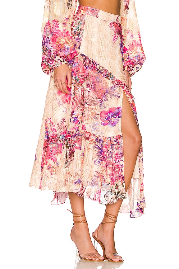 view 2 of 4 Leah Midi Skirt in Salmon