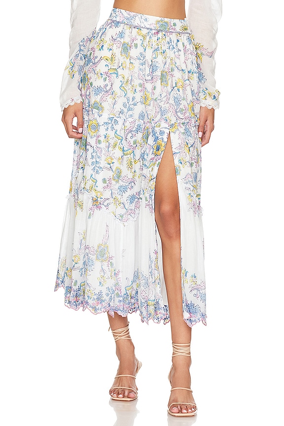 view 1 of 4 JUPE MIDI VANA in White