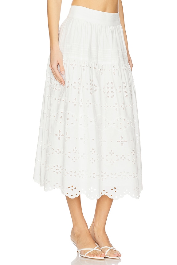 view 2 of 6 FALDA MIDI SKIRT in Off White