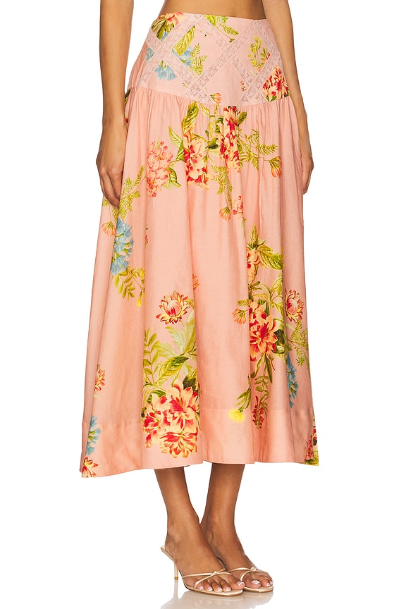 view 2 of 6 미디 스커트 in Multi