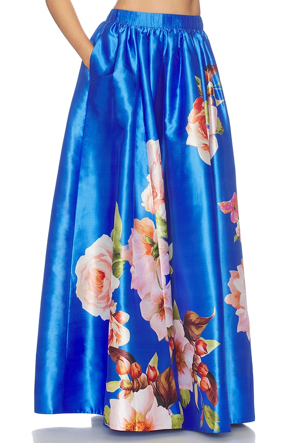 view 2 of 7 Maxi Skirt in Blue
