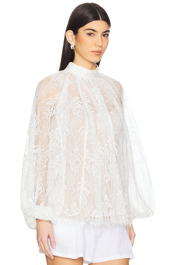 view 2 of 4 TOP MANGA LARGA TOP in Off White