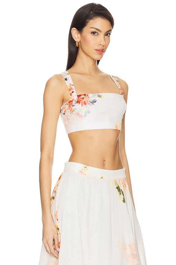 view 2 of 4 Corset Top in Ivory Floral