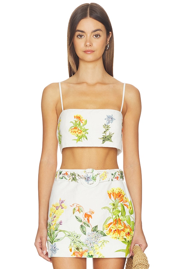 view 1 of 5 Bustier Top in White