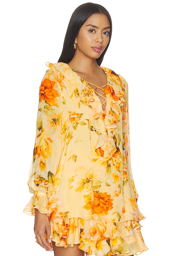 view 2 of 4 Ruffle Top in Yellow