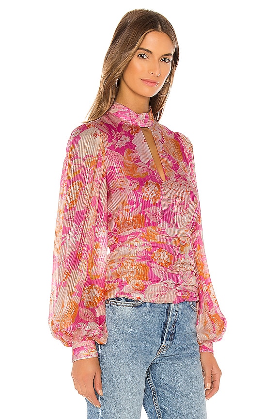 view 2 of 5 X REVOLVE Della Keyhole Blouse in Pink