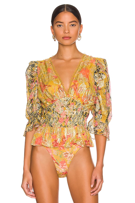 view 2 of 6 БОДИ NOVA in Mustard Multi