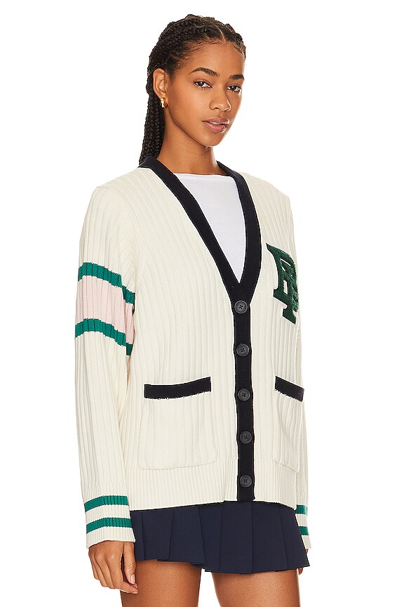 view 2 of 4 Collegiate Cardigan in White