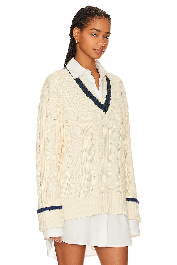 view 2 of 4 PULL V NECK in Ivory