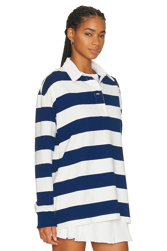 view 2 of 4 CAMISETA OVERSIZED RUGBY in Navy & White