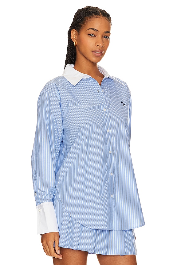 view 2 of 4 Beverly Hills Stripe Shirt in Blue & White Stripe