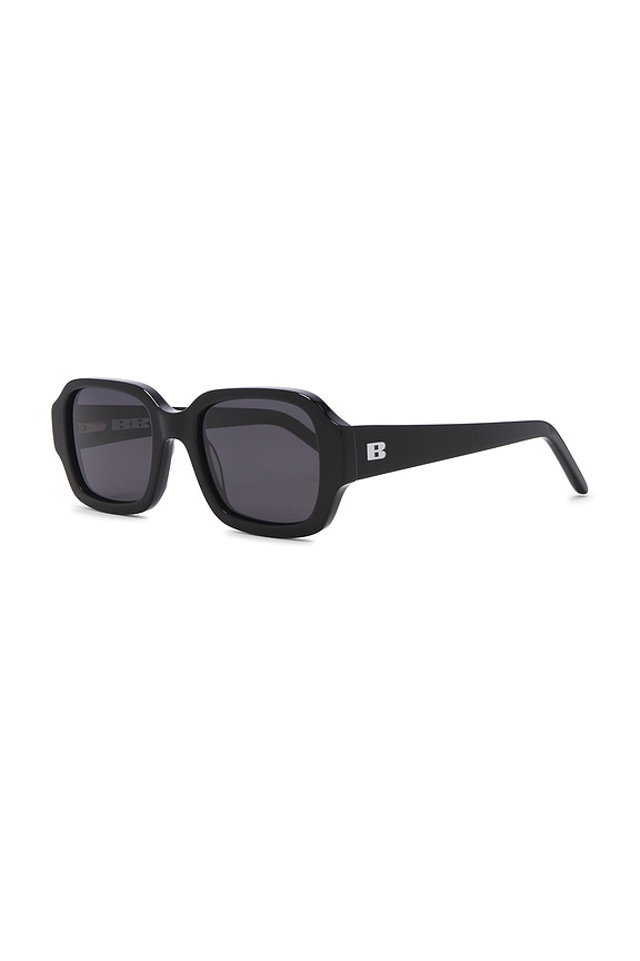 view 2 of 3 Olan Rectangle Sunglasses in Soot
