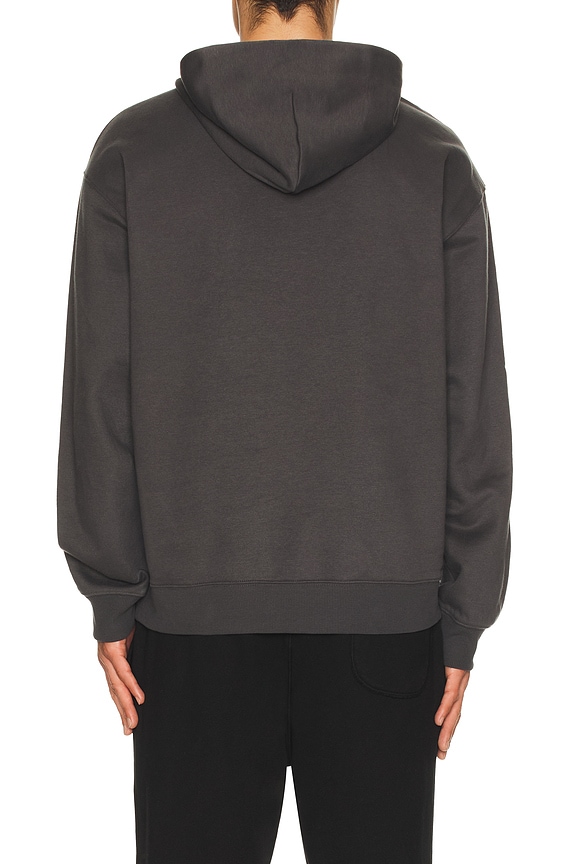 view 2 of 4 LuxeFleece Men's Hoodie in Black Ash