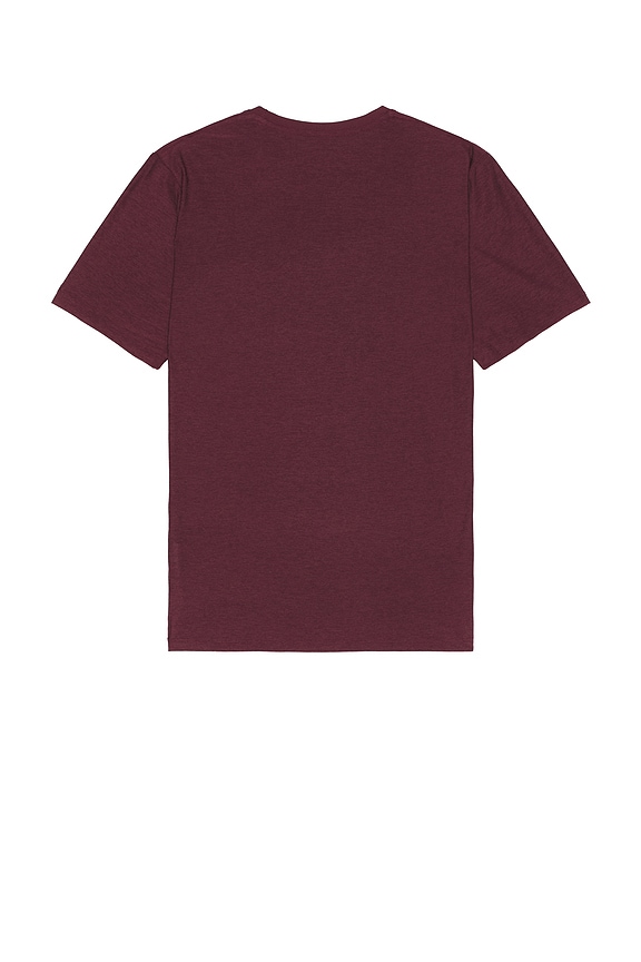 view 2 of 3 Always Beyond Crew Tee 2.0 in Midnight Burgundy Heather