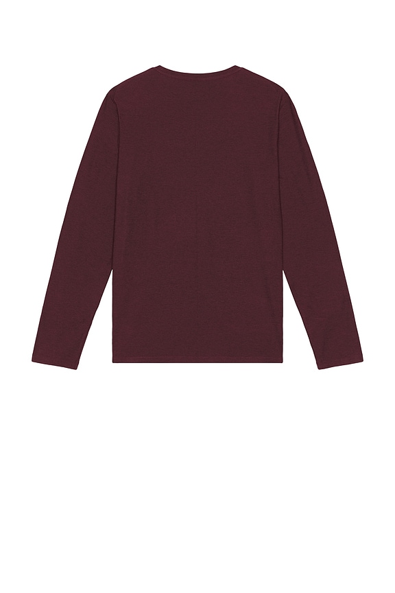 view 2 of 4 Always Beyond Long Sleeve Crew 2.0 in Midnight Burgundy Heather
