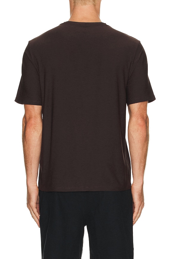 view 2 of 4 T-SHIRT RAS DE COU FEATHERWEIGHT in Dark Chocolate Heather