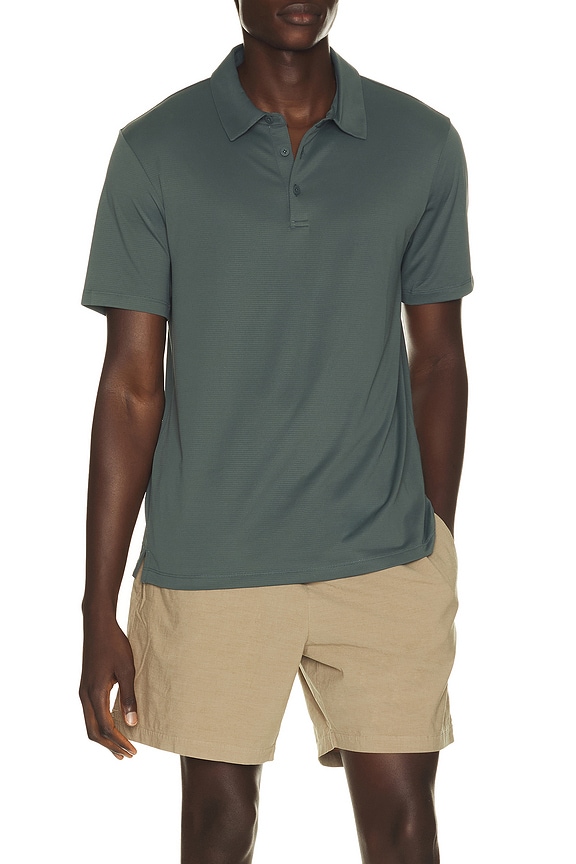 view 1 of 4 All in Active Polo in Slate Green