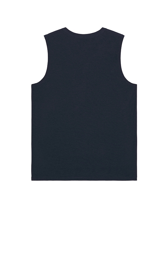 view 2 of 3 Featherweight Freeflo Muscle Tank in Nocturnal Navy