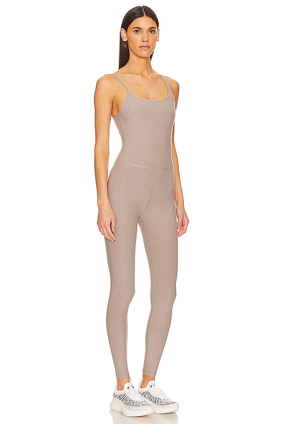 view 2 of 4 Spacedye Uplevel Midi Jumpsuit in Birch Heather