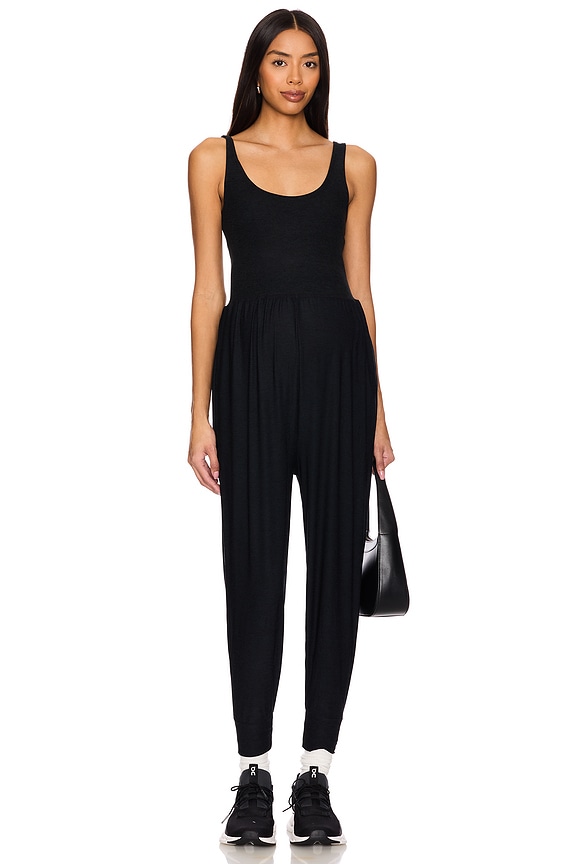 view 2 of 4 Spacedye Grow in Comfort Maternity Jumpsuit in Darkest Night