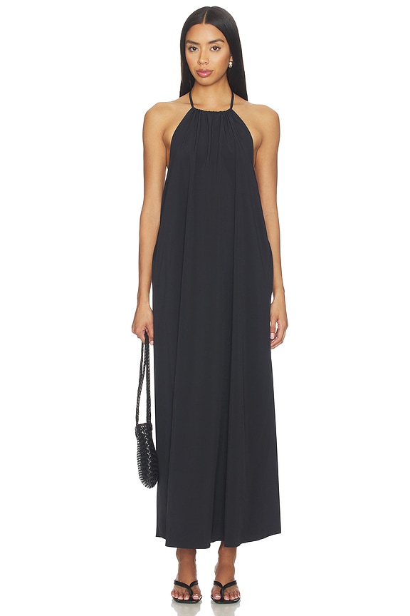 view 2 of 3 Halter Dress in True Black