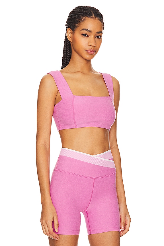 view 2 of 4 SOUTIEN-GORGE DE SPORT SPACEDYE SQUARED in Pink Bloom Heather