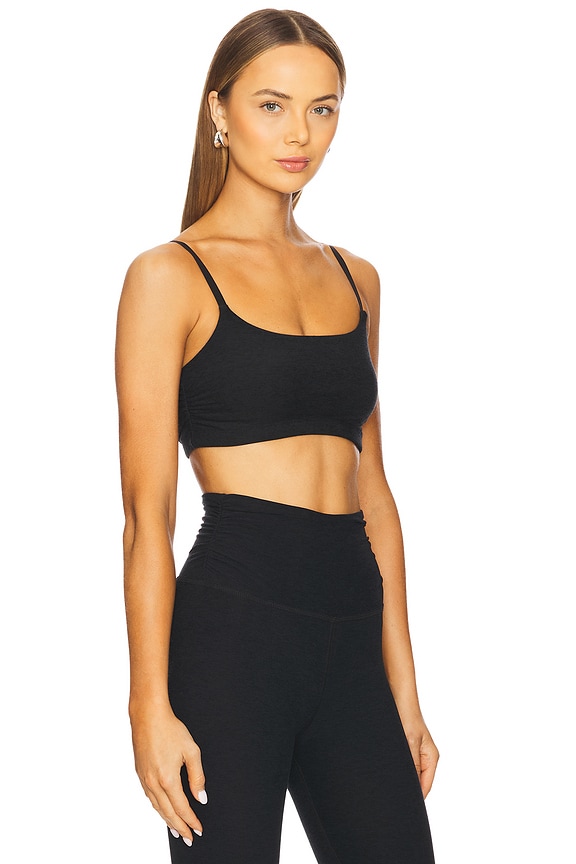 view 2 of 4 SUJETADOR SPACEDYE RAISE THE BARRE SHIRRED in Darkest Night