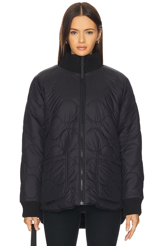 view 2 of 6 Reversible Quilted Jacket in Black