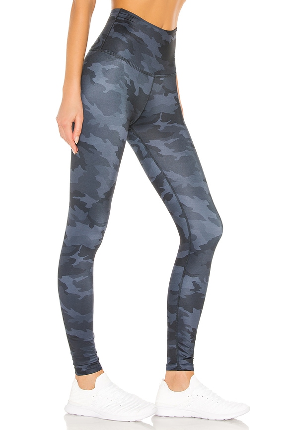 view 2 of 4 Lux High Waisted Midi Legging in Navy Camo