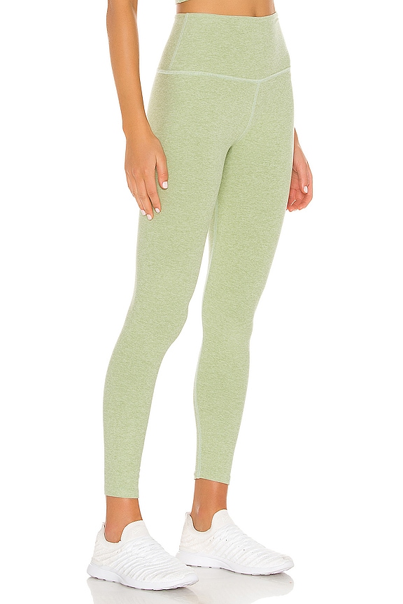 view 2 of 4 Spacedye Caught In The Midi High Waisted Legging in Pale Pine & Glade Green