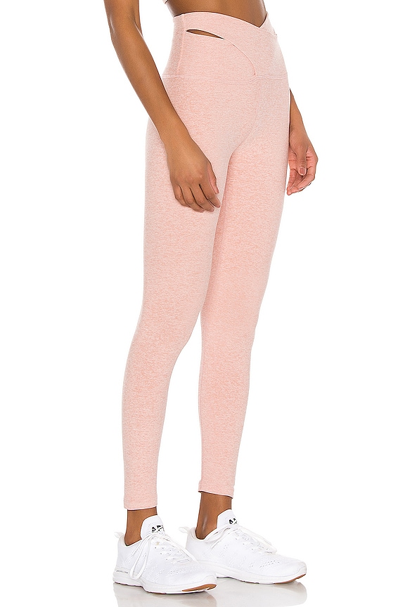 view 2 of 4 Spacedye That's A Wrap High Waisted Midi Legging in Tinted Rose & Pink Quartz