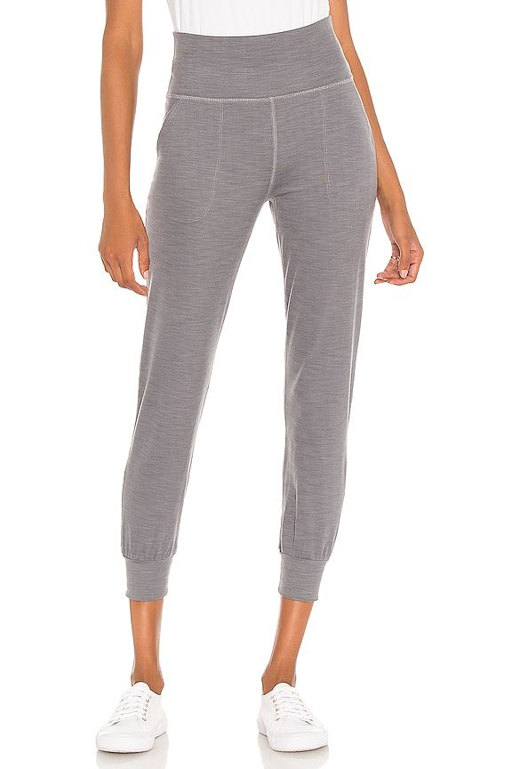 view 2 of 5 Heather Rib Midi Jogger in Gray Heather