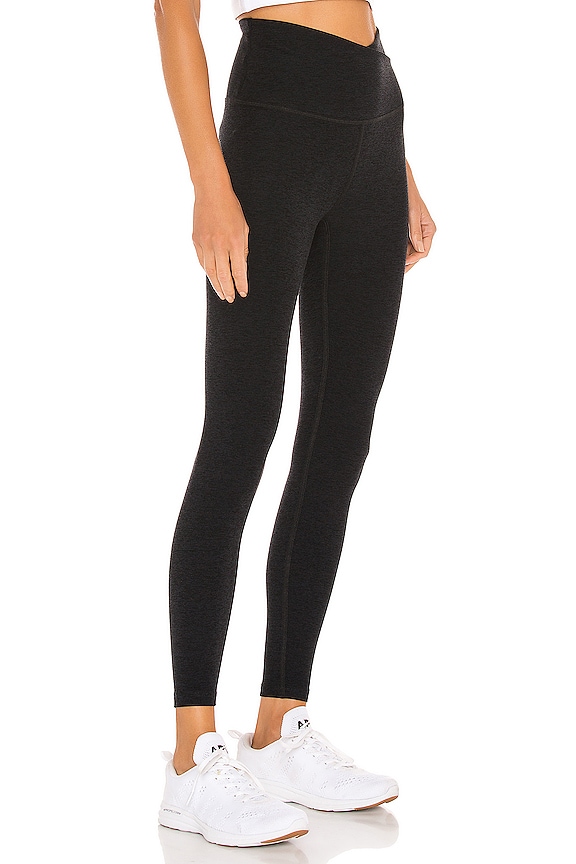 view 2 of 4 Spacedye At Your Leisure High Waisted Midi Legging in Darkest Night